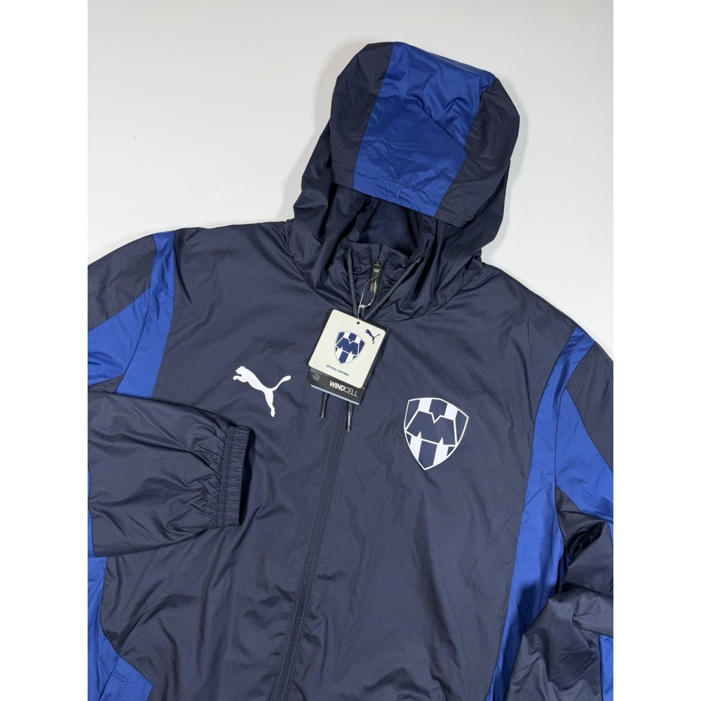 NWT Puma CF Monterrey WindCell Full Zip Hooded Prematch Jacket Mens M